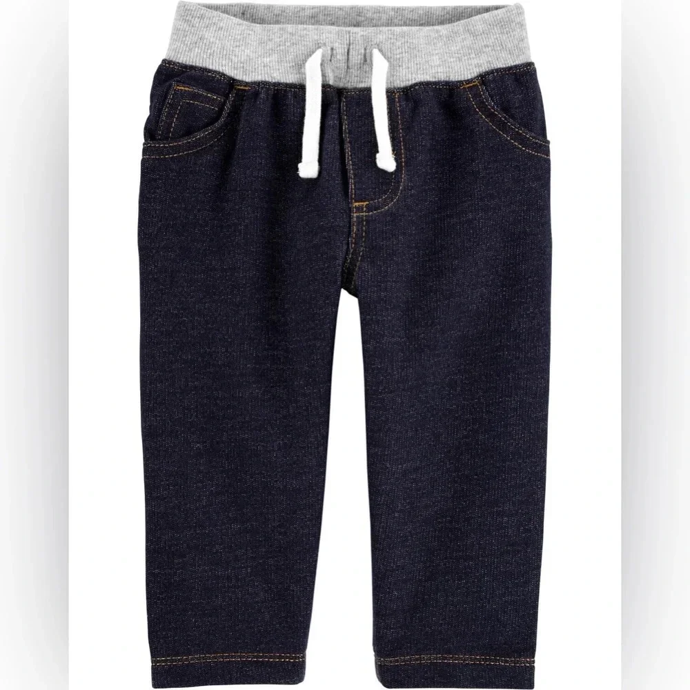 Carters • NWT Baby Pull-On Knit Denim Pants